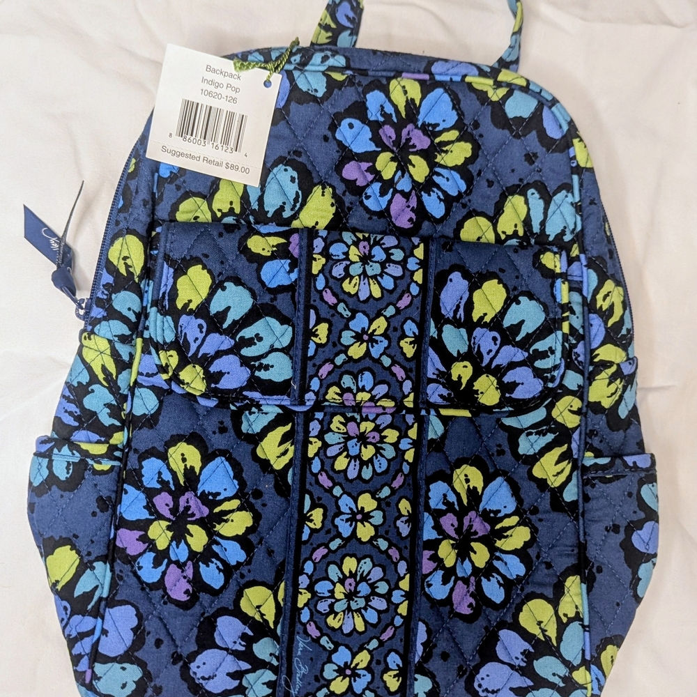 Vera Bradley Indigo Floral Backpack